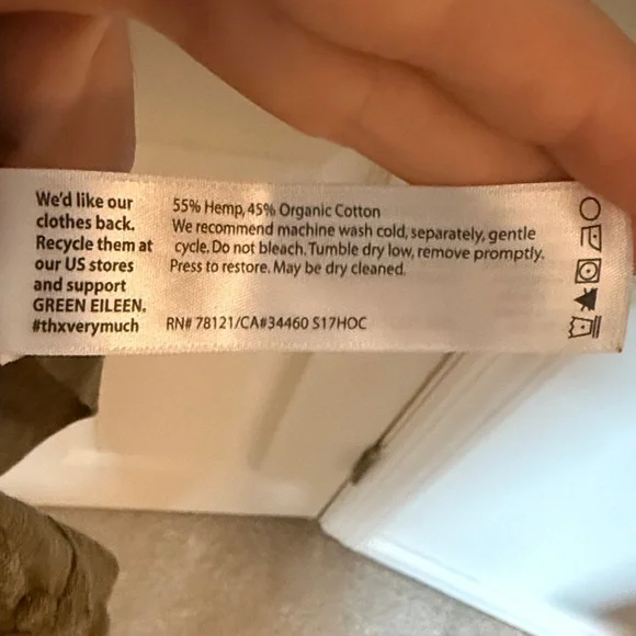 Eileen Fisher Olive Midi tunic dress coverup - Picture 3 of 4